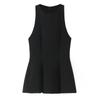 Myst&Za Women's 2025 Summer Pleated Waist-Cinching Halter Neck Top