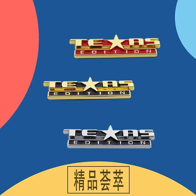 2pcs Premium Texas Edition car Engine Fender trunk Tail Decal Emblem Badge Sticker for American US SUV Off Road Car