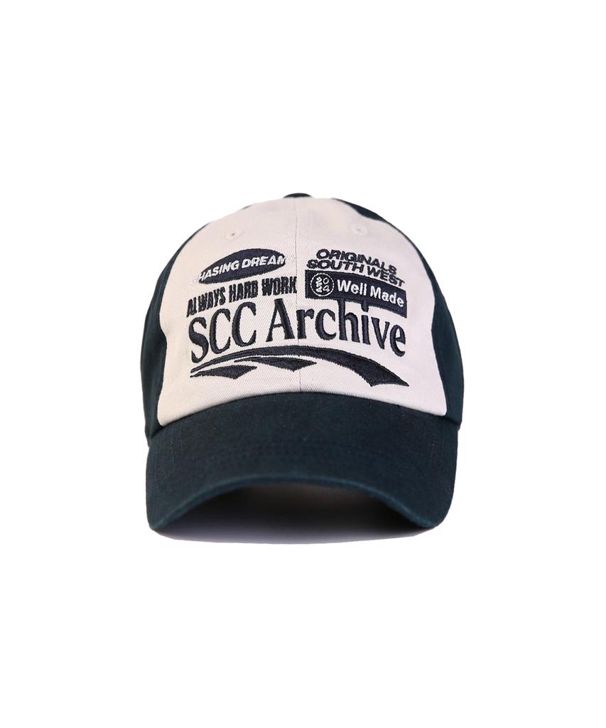 APEX DESIGN Scc Archive Cap - Ivory/Blue Green