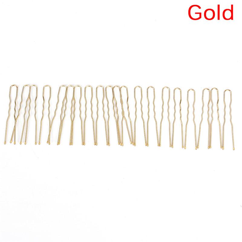 20Pcs Hair Waved U-Shaped Bobby Pin Barrette Salon Grip Clip Hairpins Hair Clip