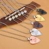 Miwayer Púa de Guitarra de Metal Aleación de Zinc Colgante de Collar Púa Para Guitarra Eléctrica Instrumento Musical Piezas Accesorios