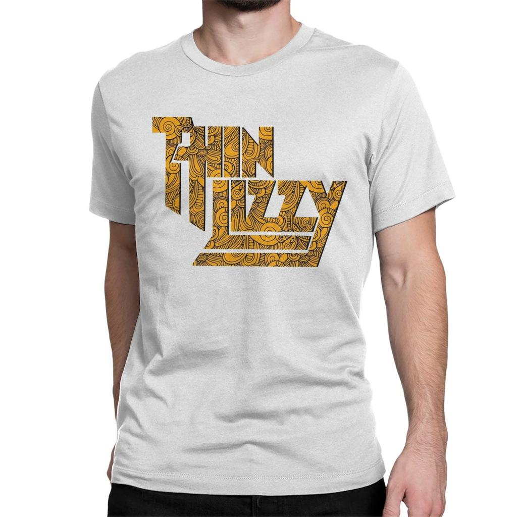 Fashion Rock Band 90s T-Shirts Men Women's Round Collar 100% Cotton T Shirts Thin Lizzy Short Sleeve Tee Shirt New Arrival Tops