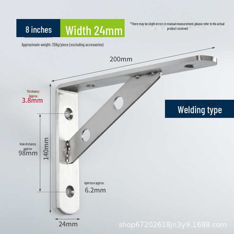 Stainless Steel Wall-Mounted Tripod Bracket for Load-Bearing Support
