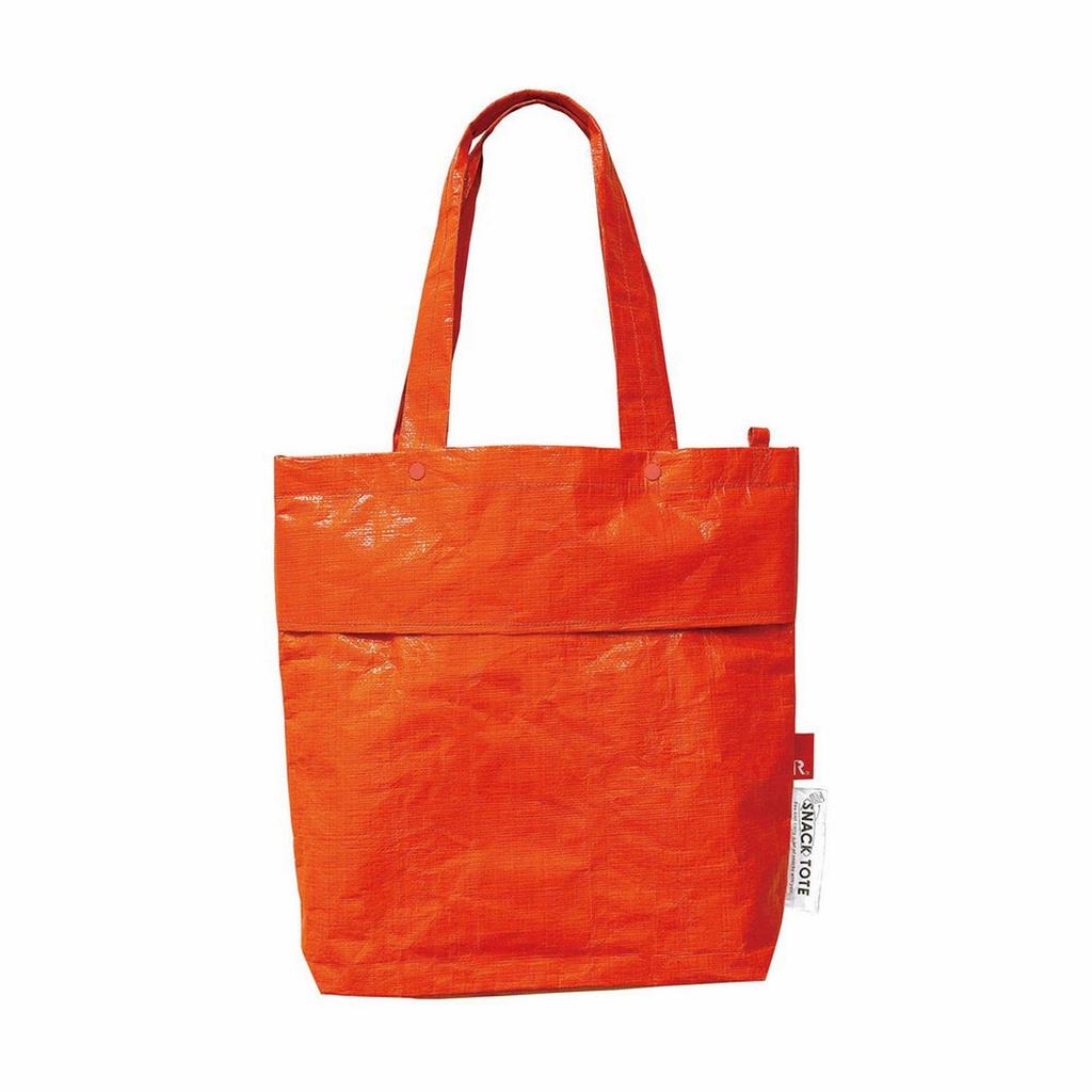 6768 Calbee Vertical Lightweight Tote Bag with Snack Pocket [Rootote] IP.TL.SNACKTOTE_calbee (01 Orange)
