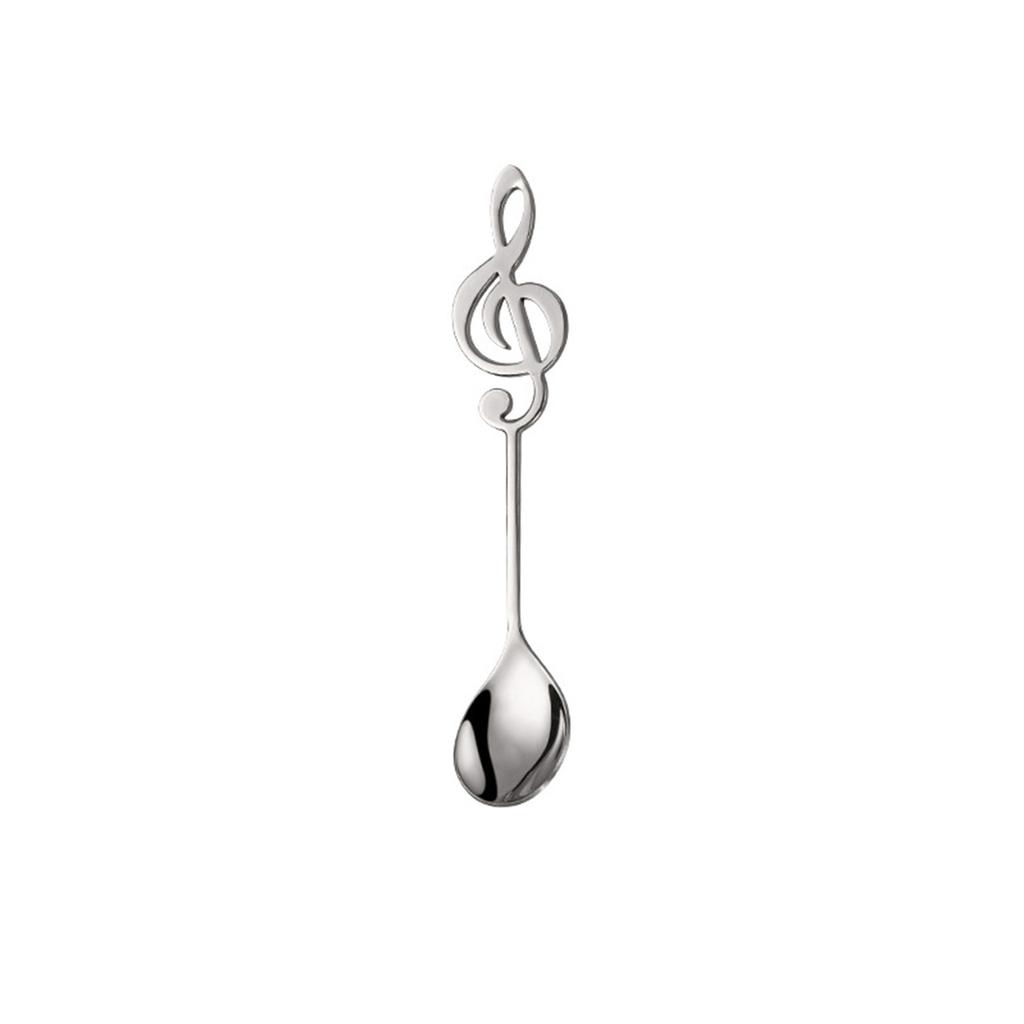304 Stainless Coffee Stirring Spoon Musical Note Spoon Mug Teaspoons Music Bar Ice Cream Creative Gift Kitchen Tableware