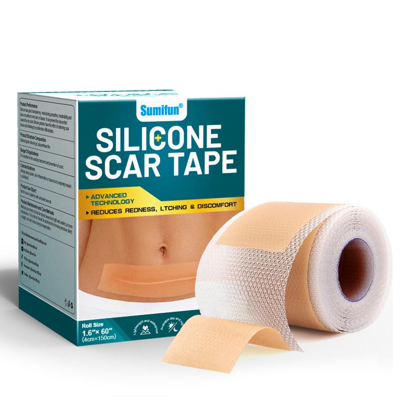 Sumifun Medical Grade Silicone Gel Roll Patch Scar Treatment Waterproof Reusable Scar Sticker Herbal Safety Mouth Nasal Patches Silicone