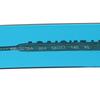 Balenciaga Asian BB0307SA Clear Blue Women's Sunglasses, Fit, 004, Blue/Dark