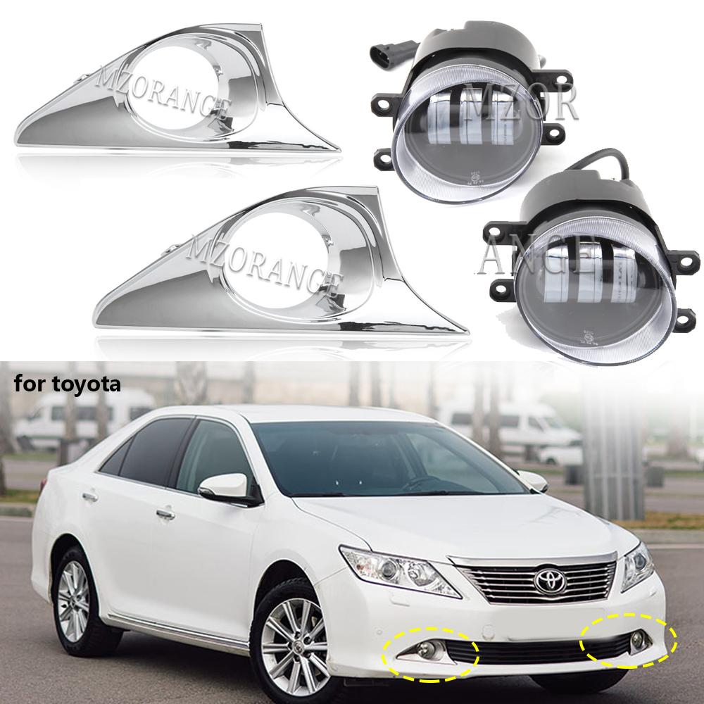

для Toyota Camry V50 2012-2017 Рамки Протитуманні фари Автомобілі Chromiu Light Протитуманні фари Фари Кришка Foglam Hole Автомобільні аксесуари right side