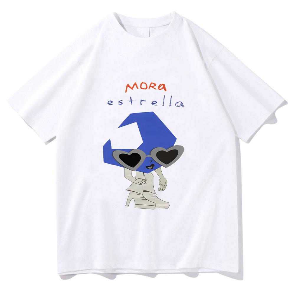 T-shirt imprimé graphique Mora Media Luna Vêtements Mora Merch Coton Unisexes Hauts Décontractés Femmes Hommes T-shirts Confortables Haute Qualité