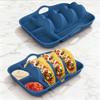 Silicone Taco Plate Holder with Dividers for Burritos and Tortillas