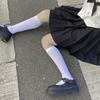Japanese Velvet Knee Socks, Student Thigh Socks Medium High Socks Plus Stockings Autumn, Women's High Socks