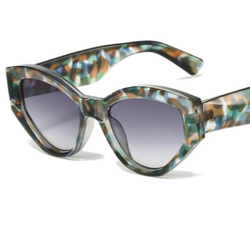 HOT Women Sun Glasses Jelly Color Anti-UV Spectacles Oversize Frame Eyeglasses Simplity Cat Eye Google Retro Sunglasses