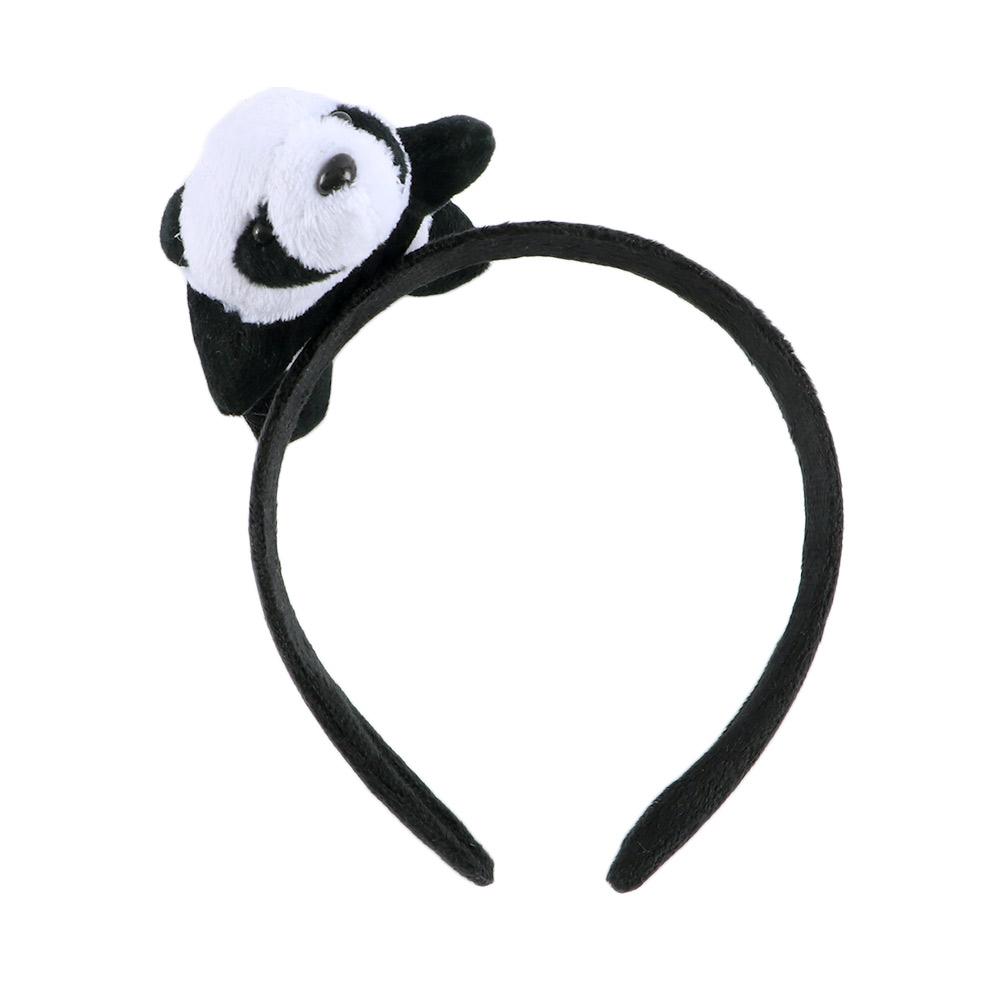 Head Doll Cartoon Design Korean Style Hair Wear Women Hair Accessories Panda Scrunchies Plush