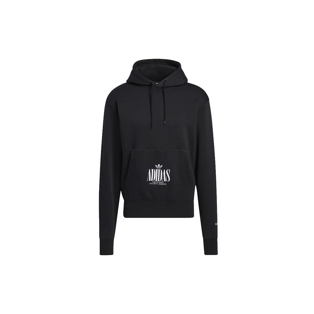 Men s adidas originals Embroidered Logo Sports Pullover Black H32327 L