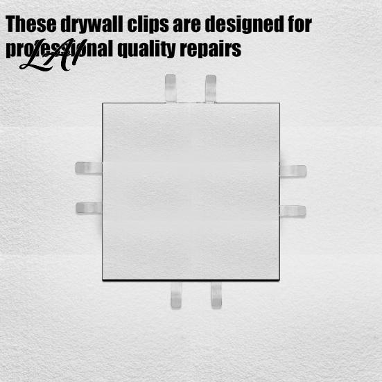 Damaged Walls Repairing Clip 10Pcs Drywall Repair Clips with 20 Screws Fastener Fits 1/2" Backing 5/8" Panels Stainless Steel for DIY Heavy-duty