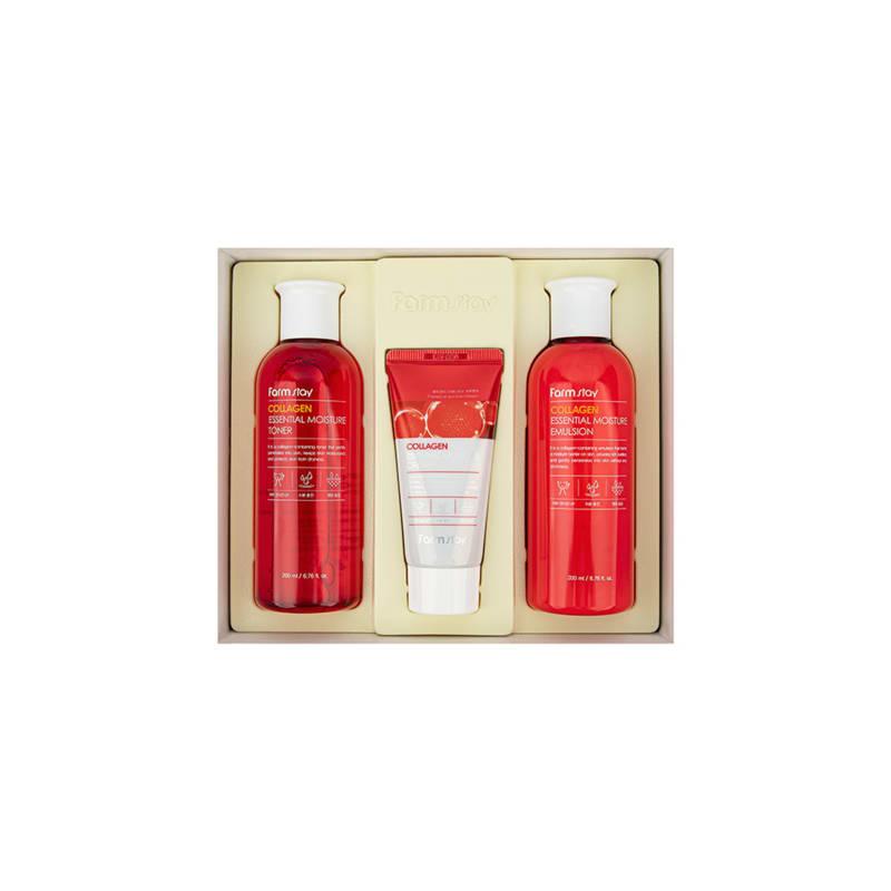 Farmstay Collagen Essential Moisture Skincare 3-piece Set