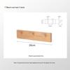 3-Hook Wooden Wall-Mounted Coat Rack