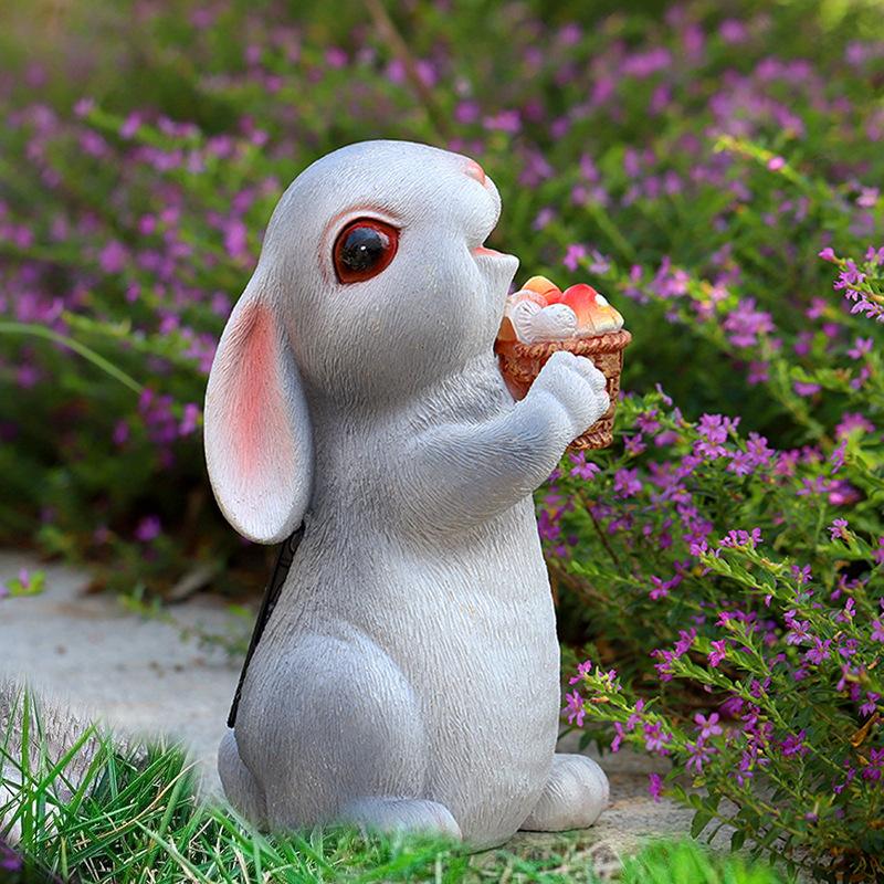 Simulation Small Animal Garden Decoration Resin Rabbit Garden Ornaments