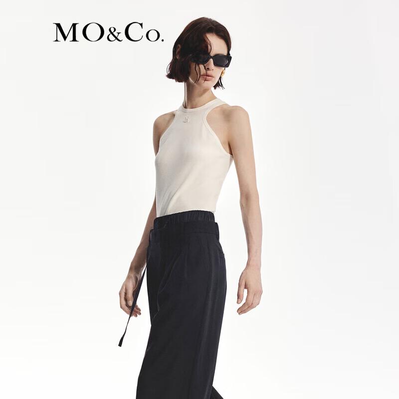 MO&Co. 2024 Fall Modal Wool Blend Slim Fit Vest Top