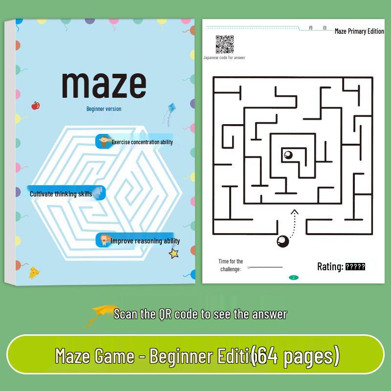 Детская книга-тренажер «Лабиринт»: Игра для развития мозга и концентрации для учеников начальной школы