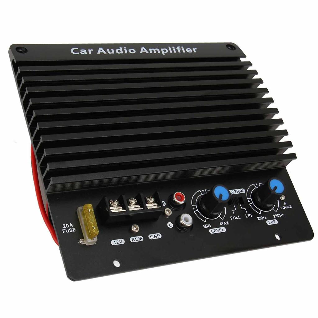 12V Car Amplifier Board High Power Aluminum Alloy Subwoofer Plate Amplifier for Vehicle