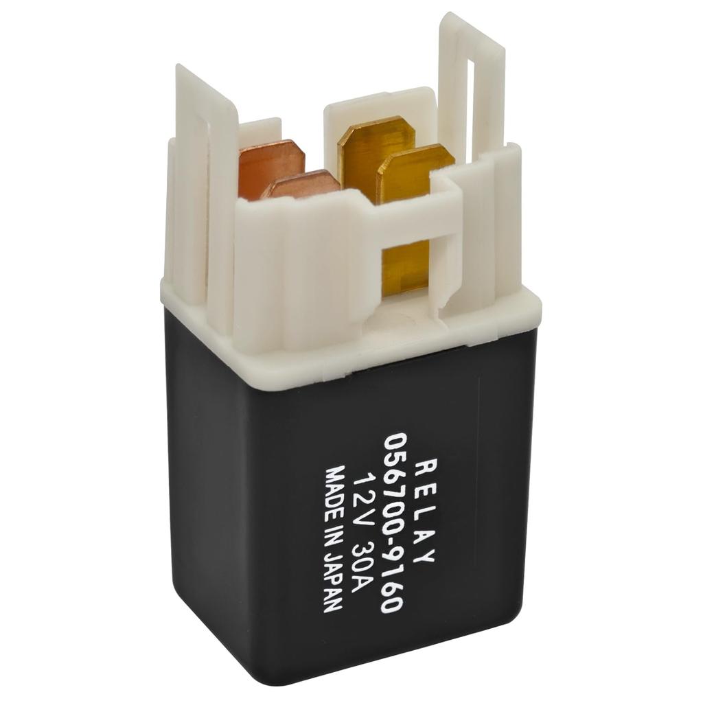 056700-9160 Klimaanlagenrelais 4 Pin DC12V 30A Wasserdichtes Relais für Auto A/C Kühlerlüfter, Hupe, Kraftstoffpumpe Ersetzt 056800-2440
