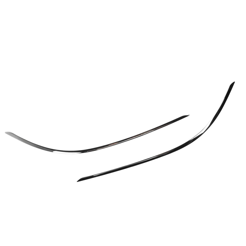 2pcs Front Bumper Lower Chrome Molding Trim Replacement For Benz C‑Class W204 Standard Facelift 2011 To 2014