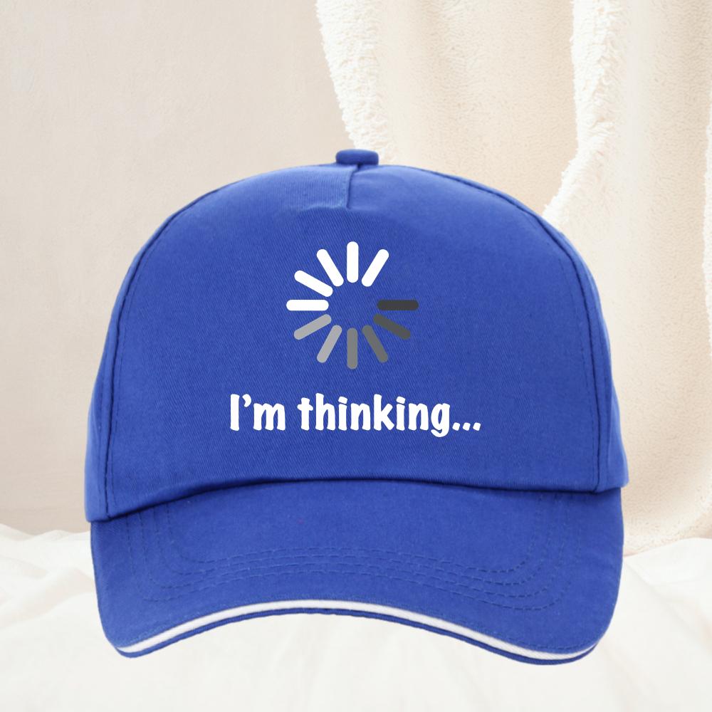Funny Im Thinking Printed Casual Baseball Cap Spring Stylish Trucker Hat For Women Unisex Outdoor Sport Snapback Cap