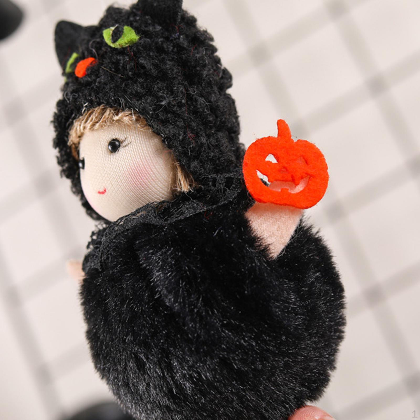 

Милая плюшевая кукла-ведьма, реквизит для фотосъемки, симпатичные декоративные украшения для стола, сувениры для вечеринки у камина