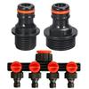 Pack of 2 Garden Hose Fitting Water Hose Connectors 3/4inch 1/2inch Quick Connecting Professional Irrigation Systems