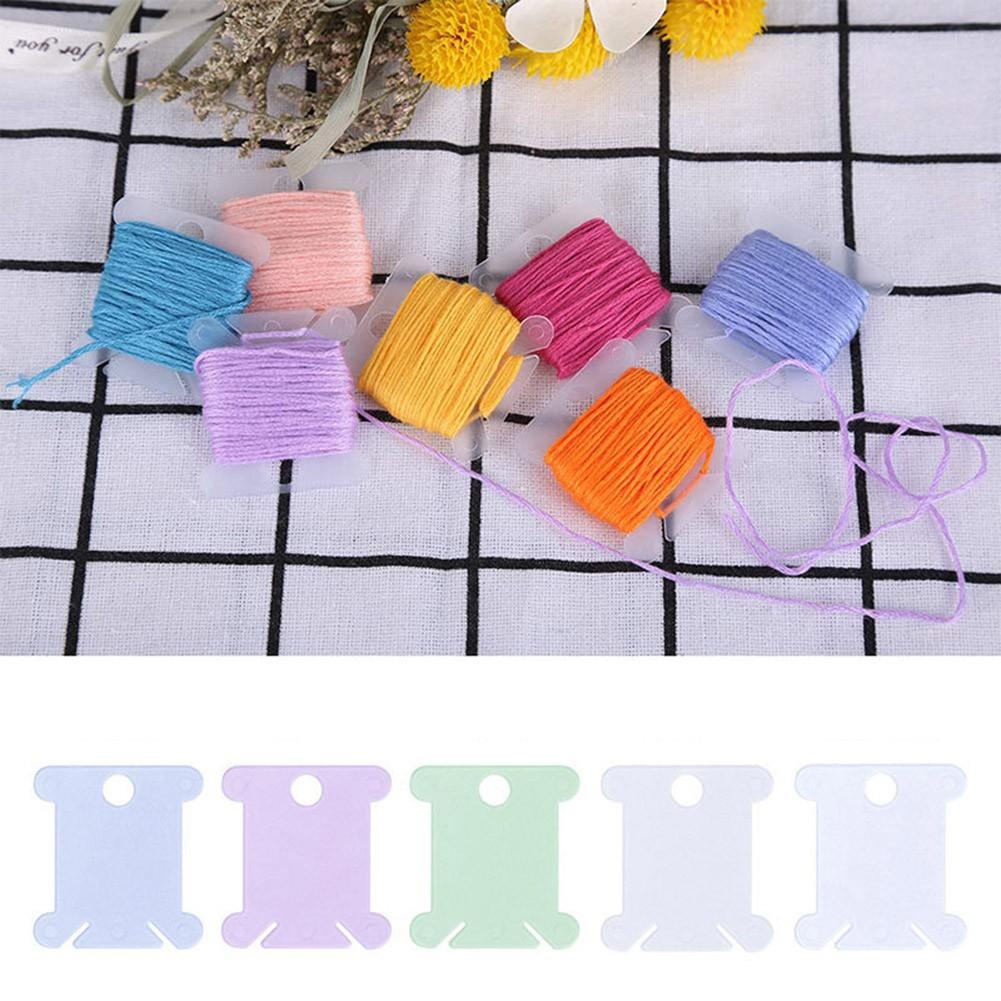 

Шпульки Намоточная карта Нить для вышивания Стежок Новый Transparent-50PCS