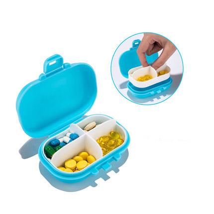Sealed Pill Folding Storage Box Vitamin Medicine Pills Survival Container Outdoor Travel 7 Slots For 1 Week Waterproof