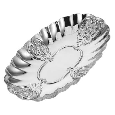 European Style Retro Jewelry Tray Decorative Vanity Organizer for Rings Necklaces Candles Small Trinket Dish for Bedroom Dresser