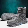 Mens High Top Hiking Boots Outdoor Comfort Collision Prevention Stable Mountain Walking Workwear Boots Anti Slip Climbing Shoes