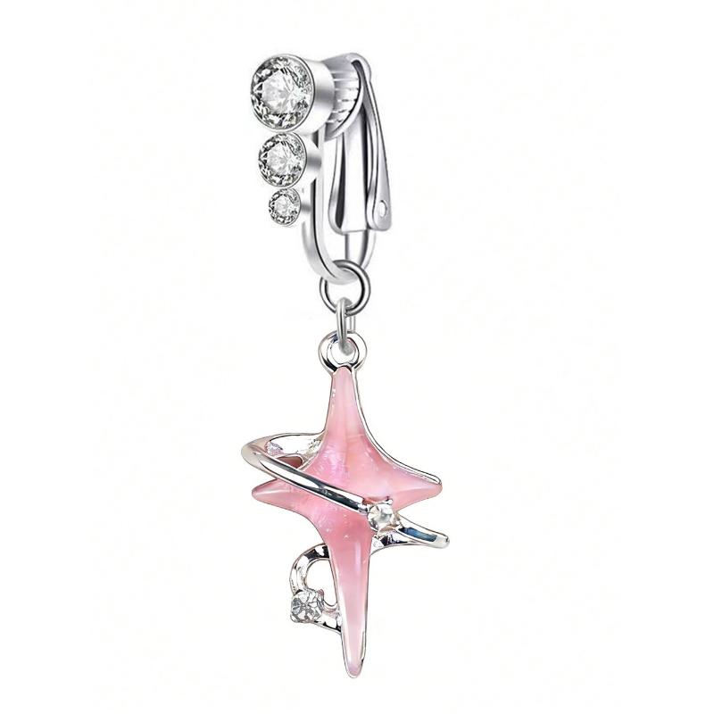 Crystal Steel Belly Button Sexy Navel Piercing Navel Women Dangling Body Navel Jewelry Belly Button Rings Charm