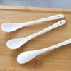 Kitchen Tools Ceramic Long Handle Spoons White Mini Coffee Spoon Creative Seasoning Spoon Sugar Dessert