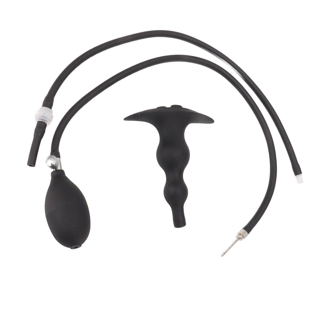 Silikonowa Gruszka Lewatywy Zestaw Nadmuchiwana Miękka Elastyczna Czysta Analna Irygacja Zestaw do Lewatywy dla Kobiet Mężczyzn Początkujących