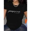 Primavera Estate Comoda Abbigliamento Prosecco Donna Grafica Casual Girocollo Manica Corta T-Shirt per