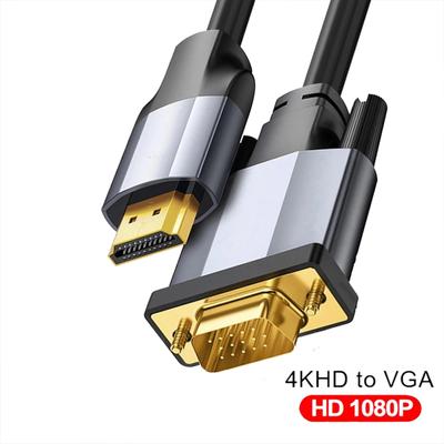 Pozlacený Hdmi kompatibilní VGA kabel Kompatibilní PS3 Pc Monitor Projektor Počítač