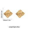 Geometric Stud Earrings, Diamond Shape Retro Jewelry, Minimalist Elegant Fashion Ear Accessories