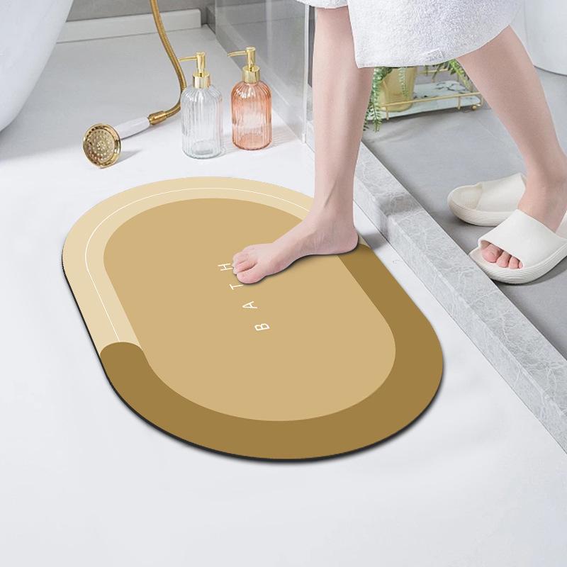 Diatom Mud Quick-Dry Anti-Slip Bathroom Floor Mat