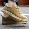 Neue Mode Board Schuhe Freizeitschuhe für Herren Mesh und Echtleder Sneakers Herren Flats Schuhe Übergröße 38-48 Laufschuhe