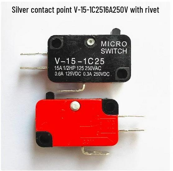 Silver Contact 15A Micro Switch with Stroke Options V-15, 151-156-1C25