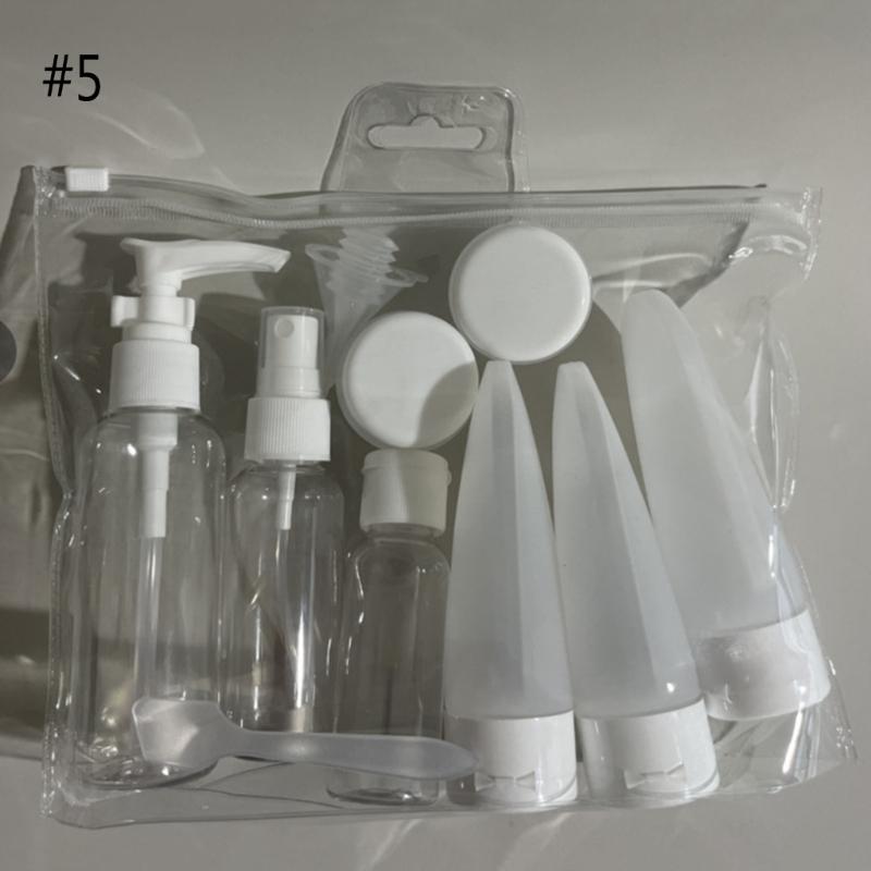 Travel Refillable Bottle Set Spray Lotion Shampoo Shower Gel Tube Bottling Cosmetic Empty Liquid Container Portable Tool