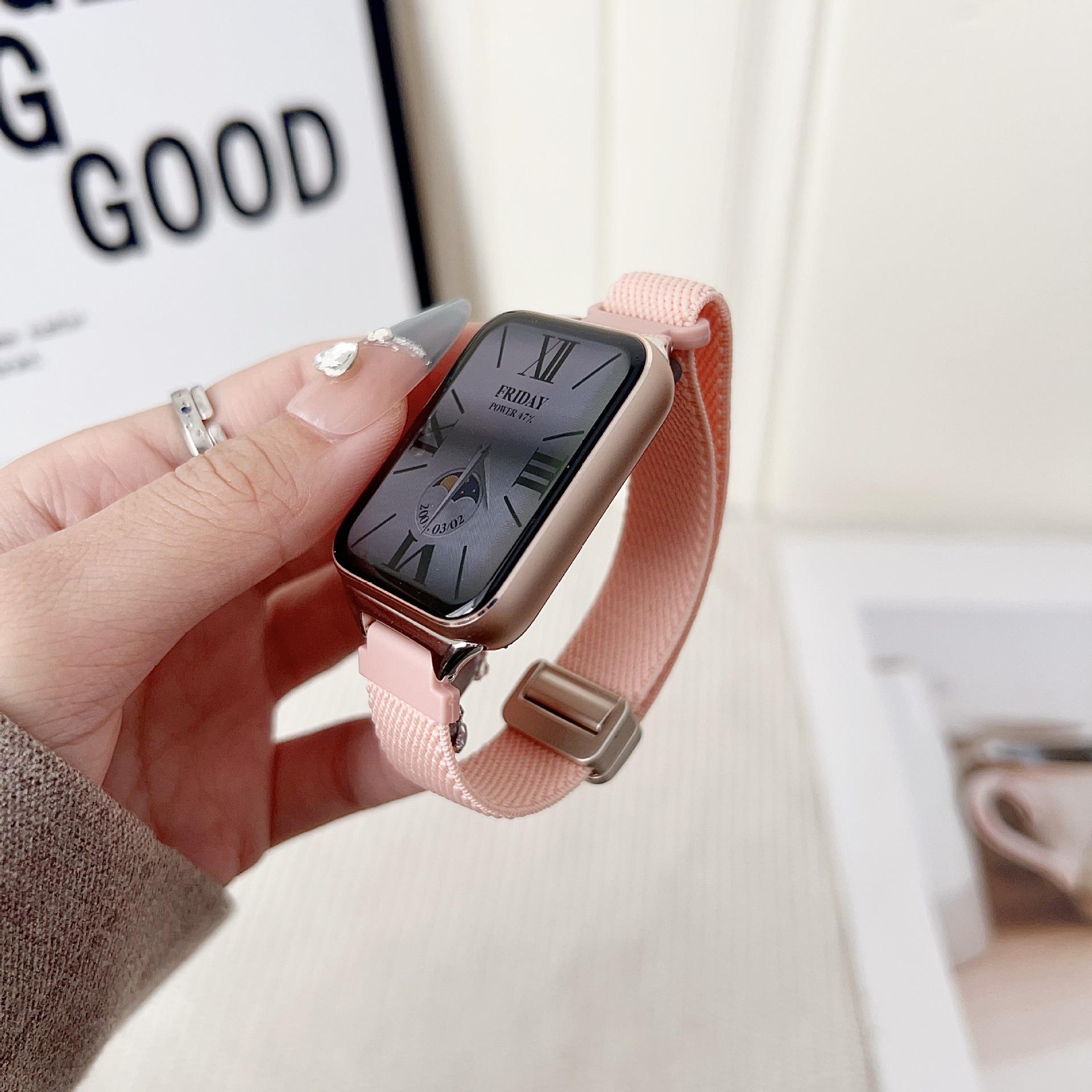 

Xiaomi Band 9Pro/8Pro Nylon Woven Silicone Strap