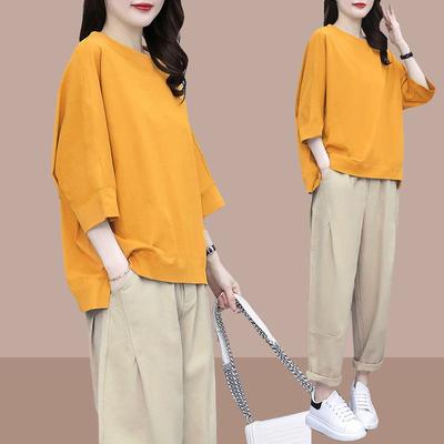 New Summer Fashion Trend Korean Style  Style Top Women's Two-piece Suit Set