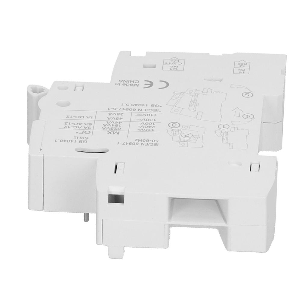 Shunt-Auslöser Nylon DIN-Schienen-Leistungsschalterzubehör MX+OF DC110130V AC100415V
