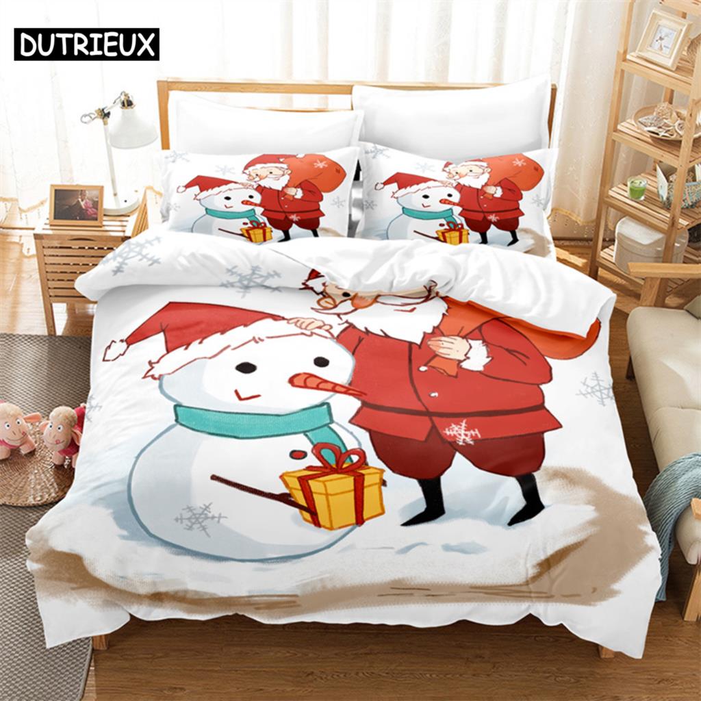 Santa Claus Bedding Set Duvet Cover Set 3d Bedding Digital Printing Bed Linen Queen Size Bedding Set Fashion Design
