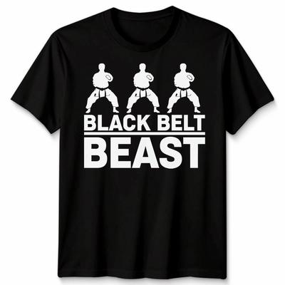 Black Belt Beast Karate Martial Arts Mens Womens Graphic Tee Unisex Tee