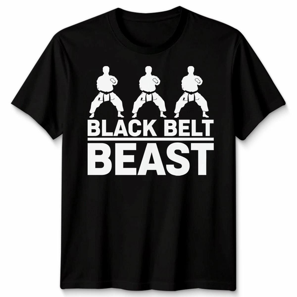 Черный Пояс Зверь Карате Боевые Искусства Мужская Женская Графическая Футболка Унисекс Футболка M